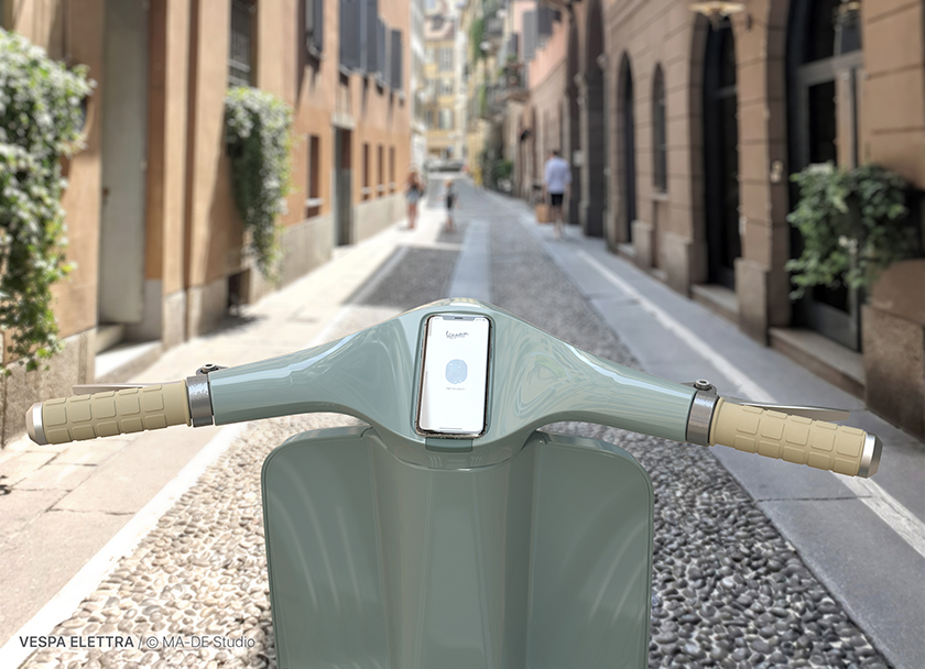 MA-DE studio designs electric version of iconic designboom vespa scooter