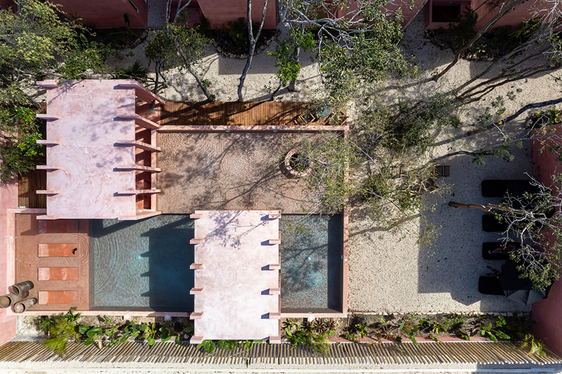 tulix the game of volumes reds facilitates the projection of shadows onto neighboring bodies and into the interior of the property creating microclimates from islands of vegetation by coyote arquitec 1