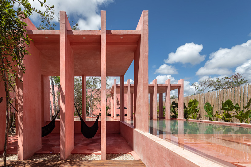 tulix the game of volumes reds facilitates the projection of shadows onto neighboring bodies and into the interior of the property creating microclimates from islands of vegetation by coyote arquitec 11
