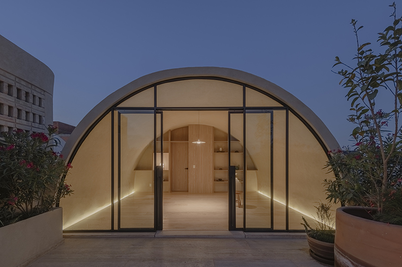 four barrel vaults outline residential complex by bloqe arquitectura in mexico city