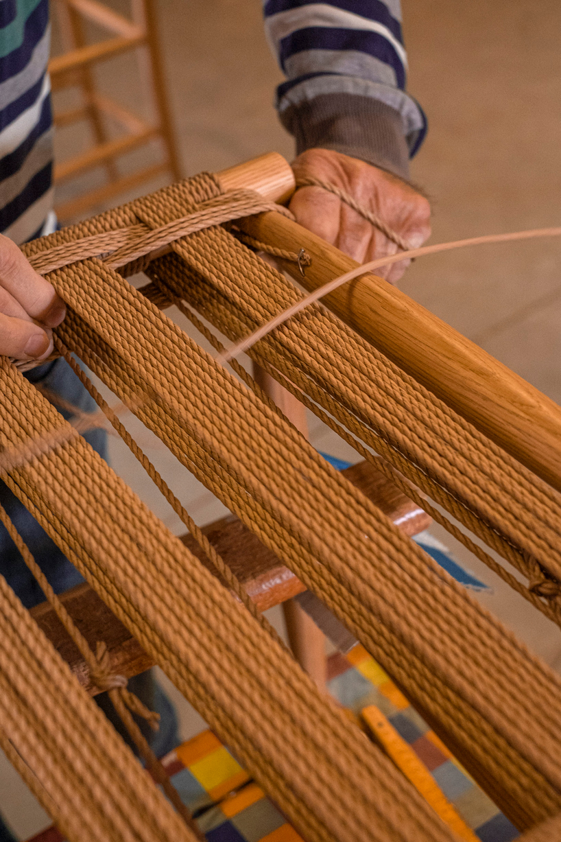 'pelleossa revisited' by francesco faccin features a handmade rush seat