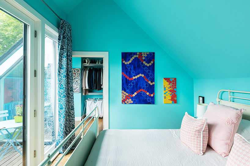 the green and blue and pink and purple house 10