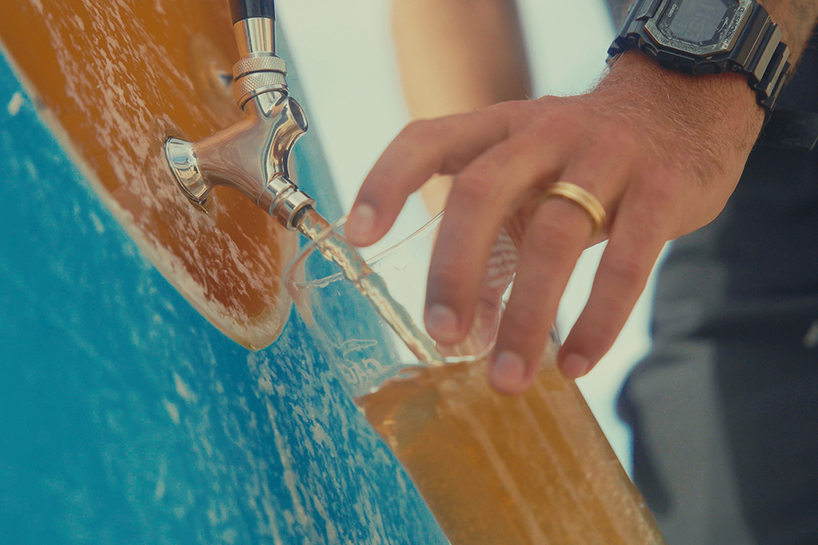 this surfboard doubles as a 10-liter beer tap with a built-in pressure chamber - 8