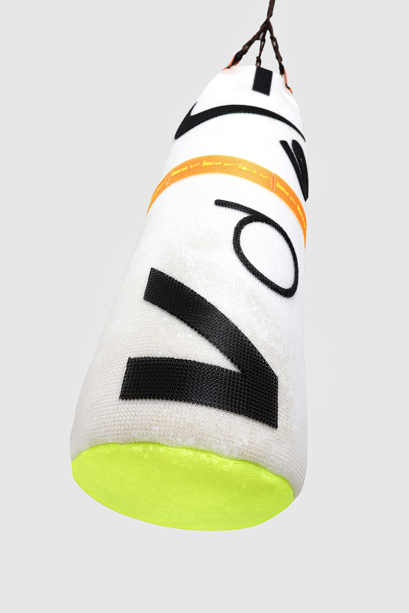 haneul kim disassembles NIKE's ISPA shoes turning them into colorful boxing gear