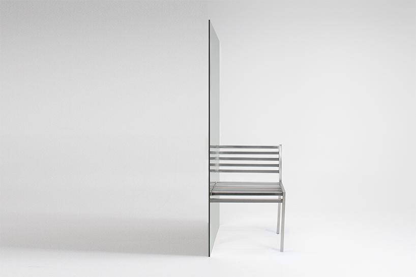sit next to your reflection with byungsub kim 'be alone to be two' chair design
