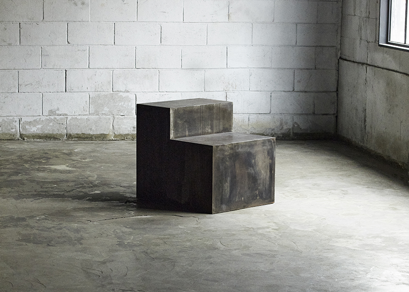 kim byungsub's oxidized steel chairs encapsulate the organic forms of korean artwork