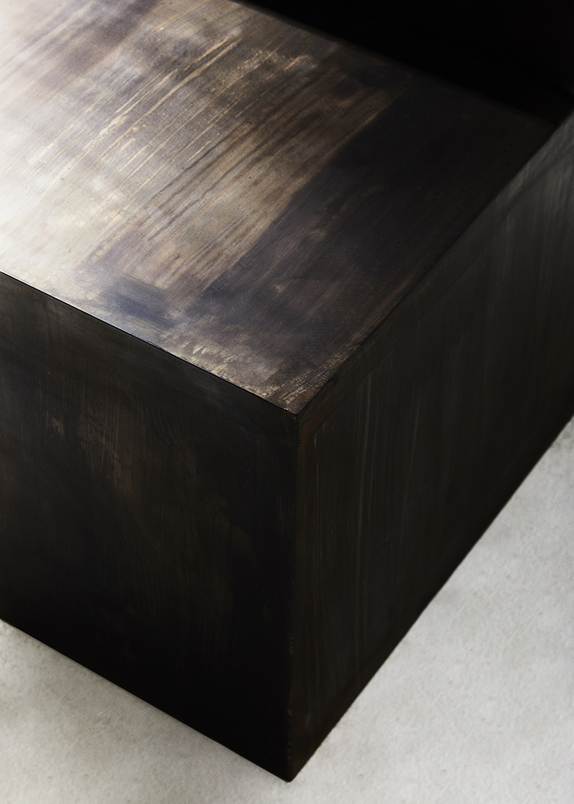 kim byungsub's oxidized steel chairs encapsulate the organic forms of korean artwork