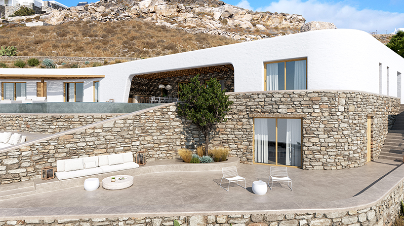 chorografoi architects designs a summer house that embraces the landscape of mykonos island 4
