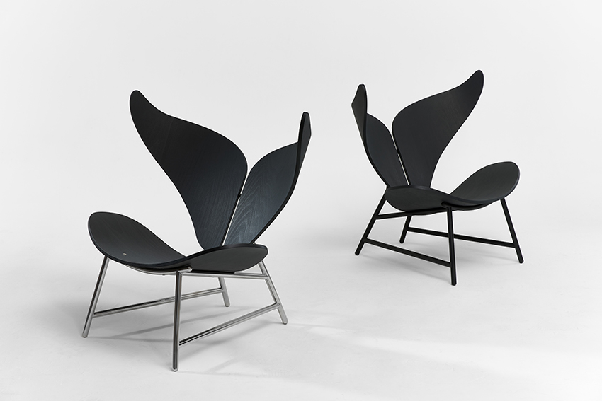 the whale chair by woocheol shin incorporates smooth curves from nature designboom