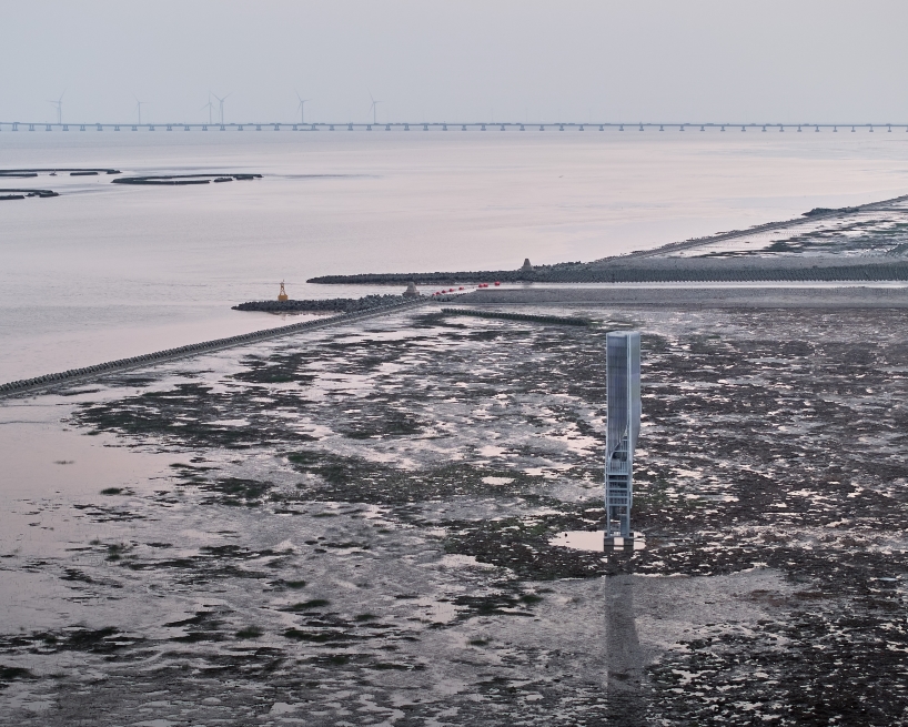 sea monitoring stations twist and swirl along shanghai's coastline