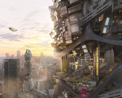 'the glo-cal experience' post-pandemic modular skyscraper system aims to revive tourism