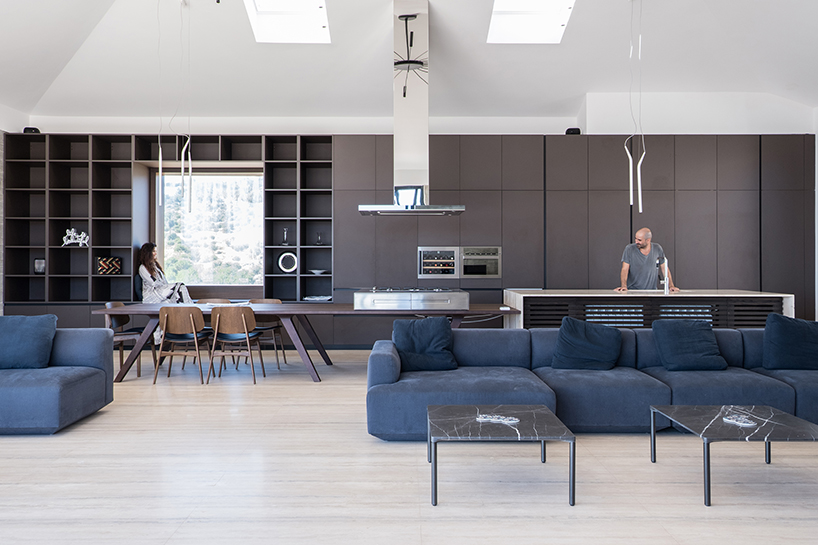rab architects designs a house with sliding travertine walls in lebanon designboom