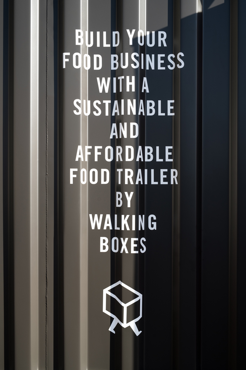 walkingboxes are sustainable food trucks made from shipping containers designboom