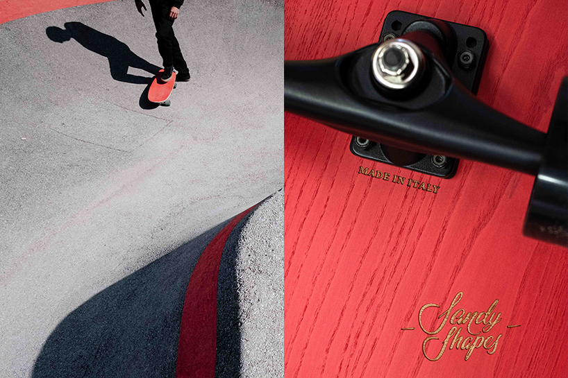 sandy shapes woodgrain surfskates designboom