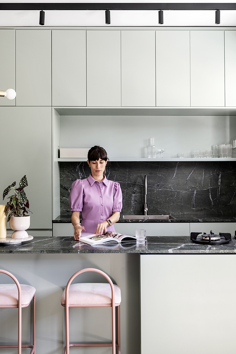modern pastel touch transforms 1950s apartment in tel aviv, israel