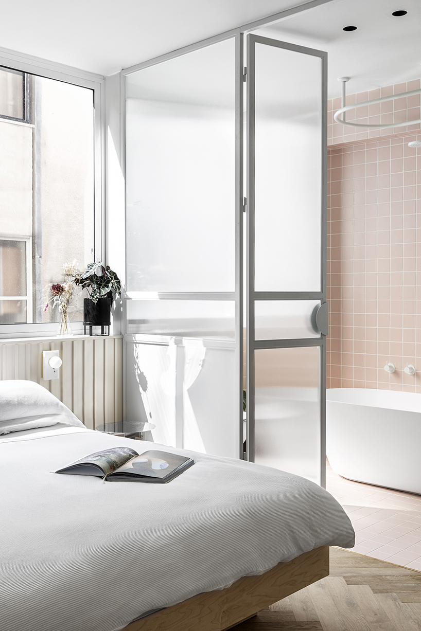 modern pastel touch transforms 1950s apartment at the heart of tel aviv, israel