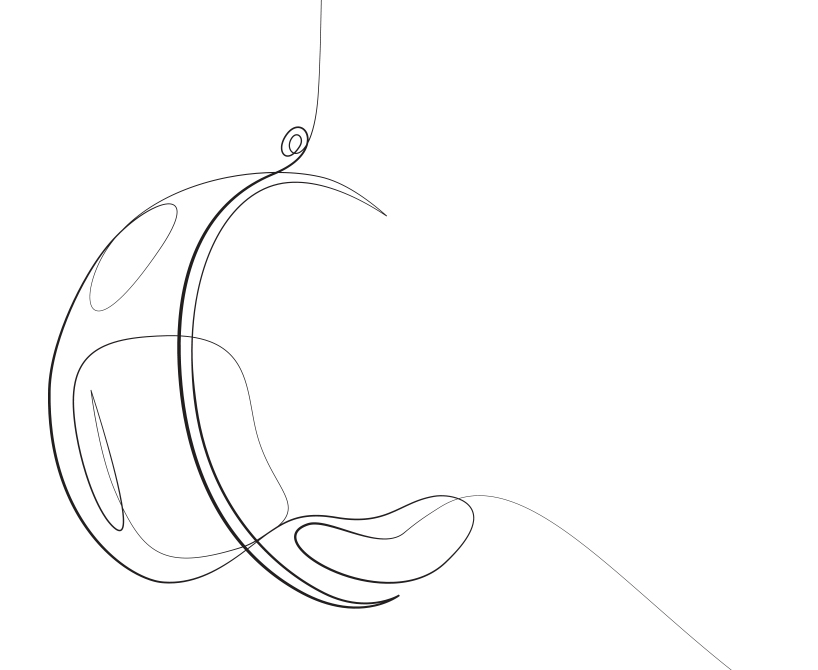 iconic chairs drawn using a single line in illustrations by loooop studio designboom