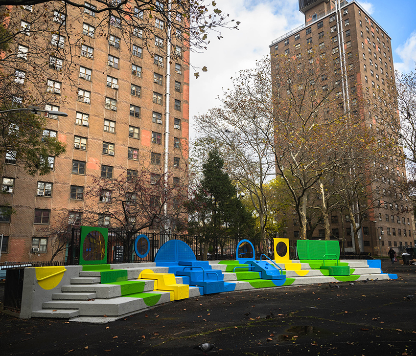 the urban conga co designs a playscape with new york public housing community 12