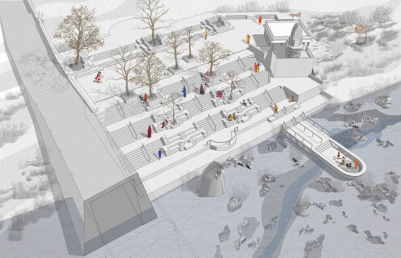 goreshwar mahadev temple precinct moran river front development 11