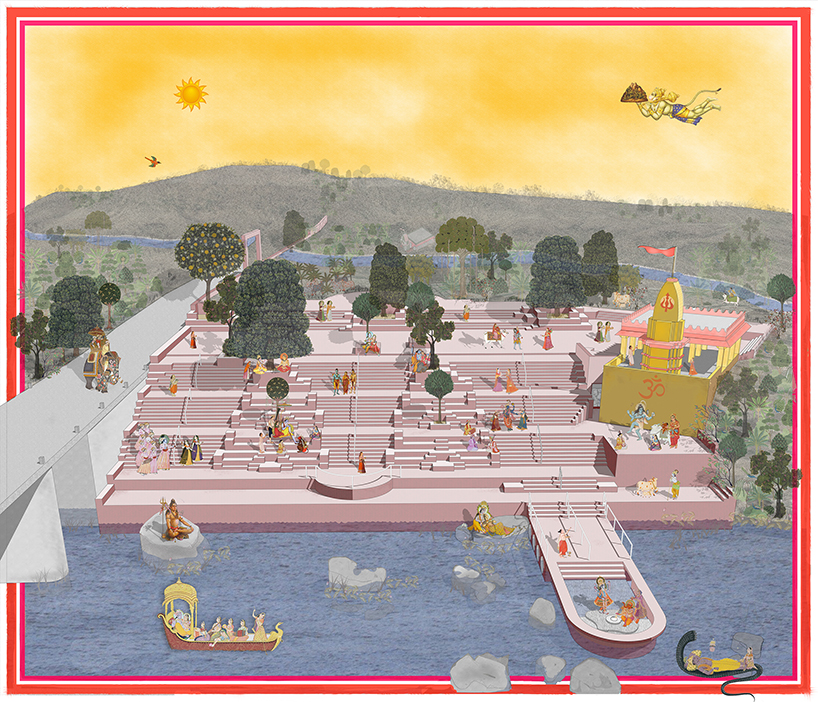 goreshwar mahadev temple precinct moran river front development 12