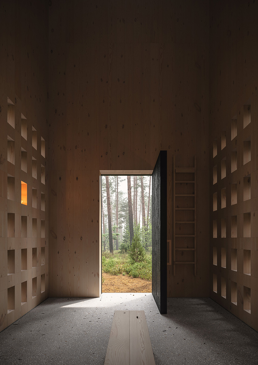 tomek michalski redefines the concept of a cemetery with ‘forest memorial’ 