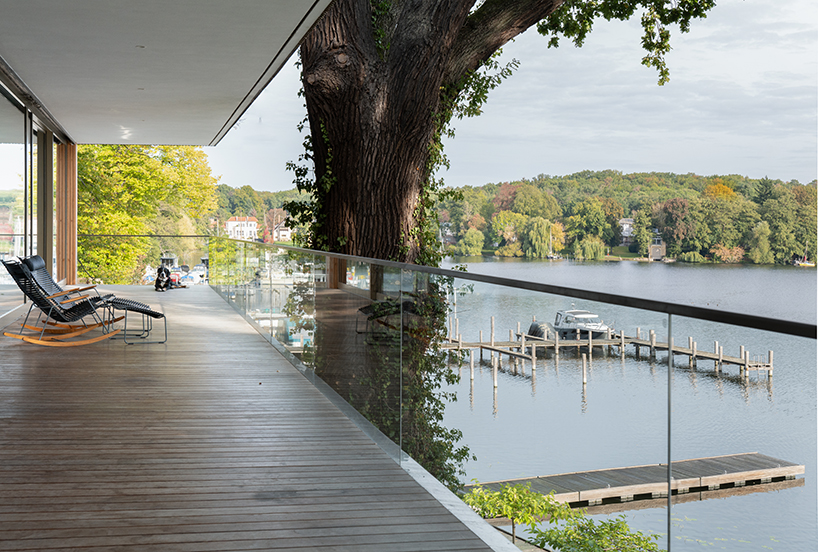 carlos zwick designs elevated lake house in potsdam germany 6