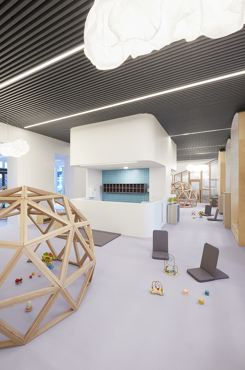 glass-clad mezzanine levels expand renovated nursing school by RMDM in paris