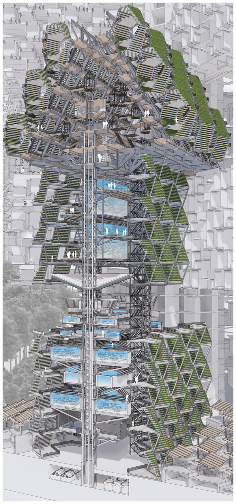 'filter city' proposes hybrid urban prototype for a pandemic future in singapore