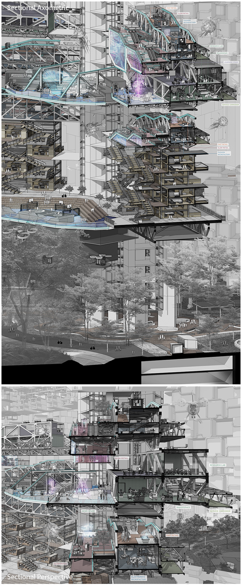 'filter city' proposes hybrid urban prototype for a pandemic future in singapore