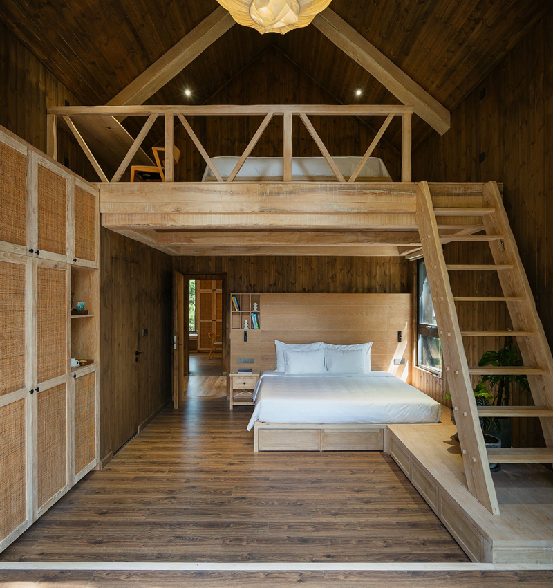 APS concept studio nestles wooden villa into vietnamese countryside