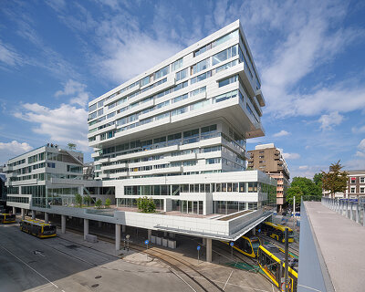 this nature inclusive micro-city is stacked above utrecht station in the netherlands