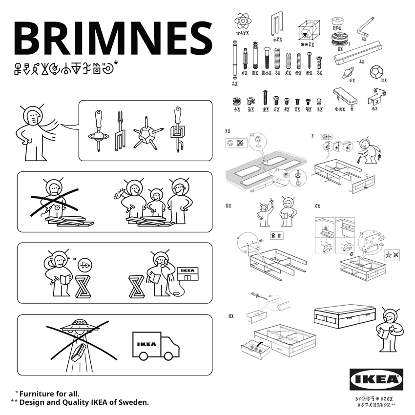 Assembly Manuals For Aliens, Ikea Brimnes Bed Frame Instructions