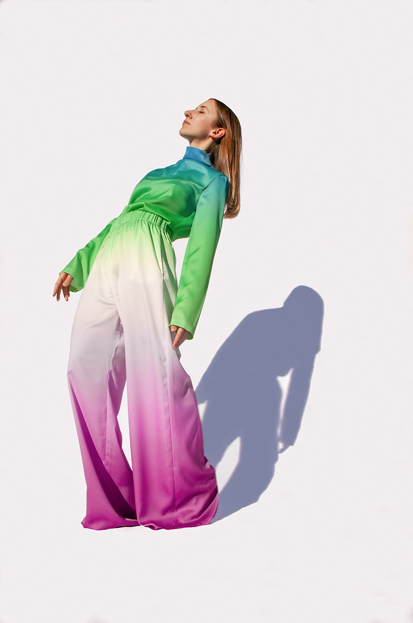 gradient outfits by diane wallinger help wearers build resilience to combat climate change
