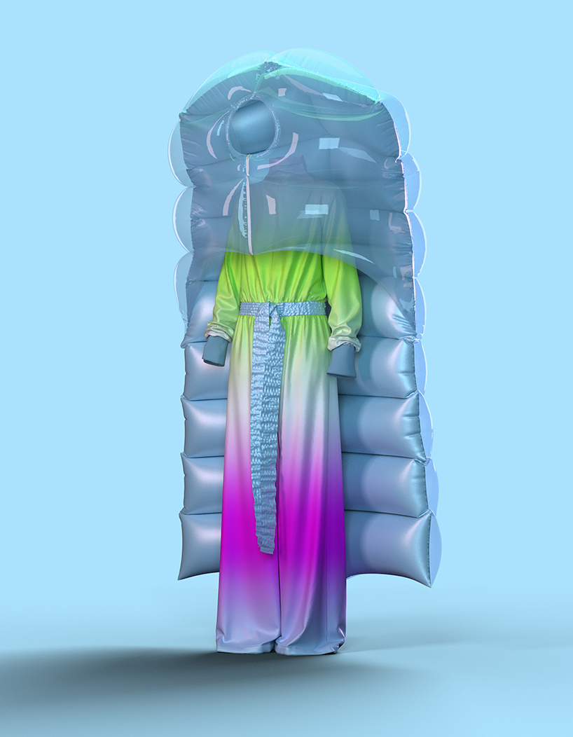 gradient outfits by diane wallinger help wearers build resilience to combat climate change