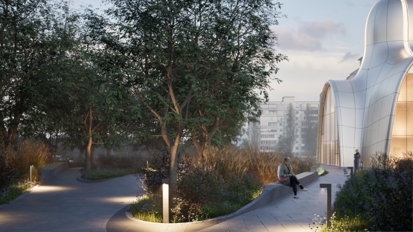 aranchii architects' holy trinity church in kyiv combines sacred space and air raid shelter