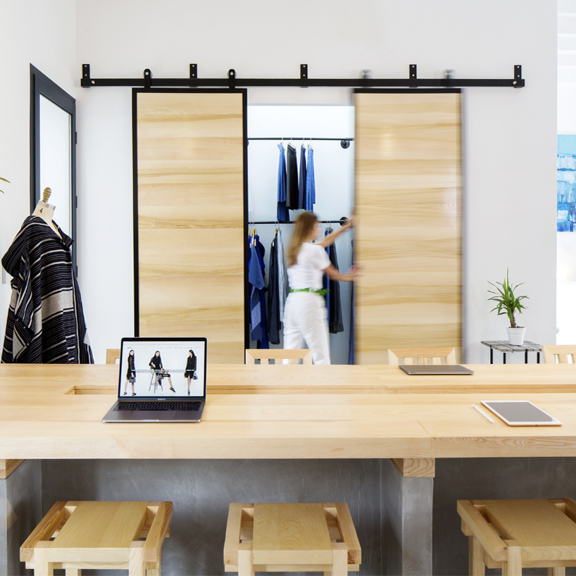 JELJELI studio completes ANISSA AIDA's showroom in tunis designboom