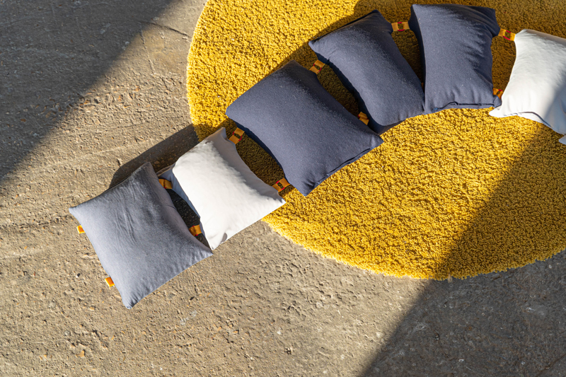 'my second childhood' is a set of soft beanbags that offers you many positions of self hugging