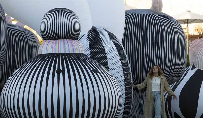 ENESS's 'airship orchestra' installation features 16 otherworldly characters designboom