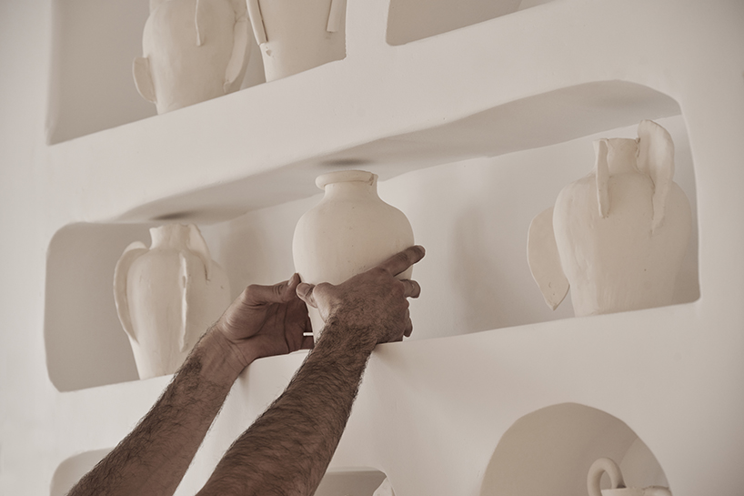 cycladic forms and traditions shape saint of athens' cavernous tserkie patisserie in paros