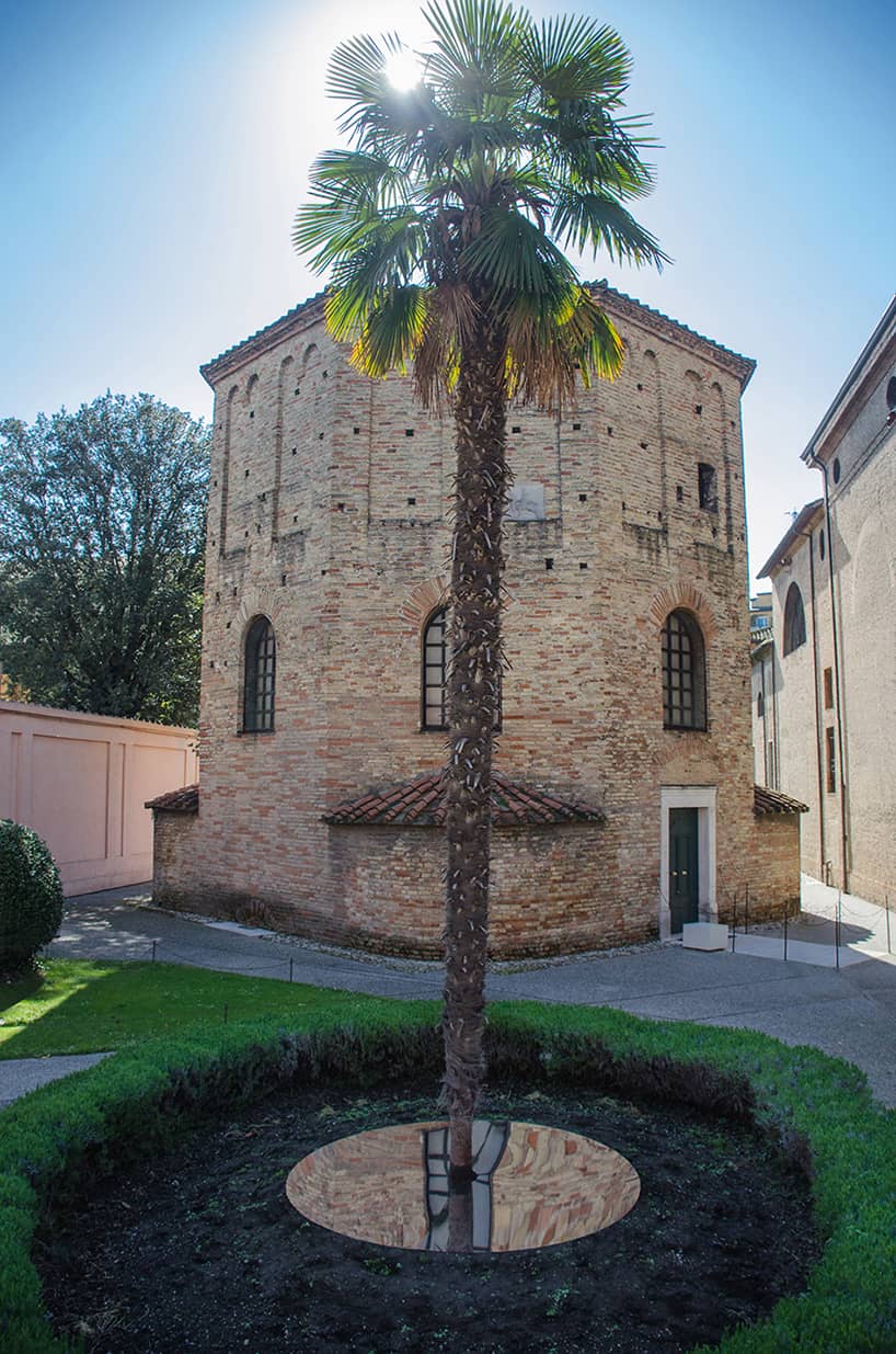 a series of mirror artworks search for a new spatiality in ravenna's heritage sites, italy