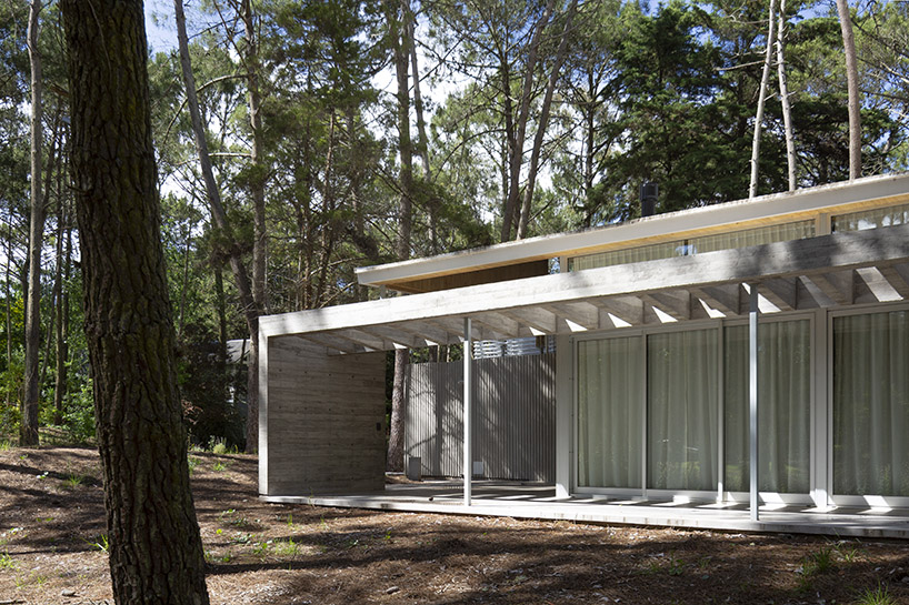 mobile wood and metal structures enable flexibility at estudio galera's buenos aires home