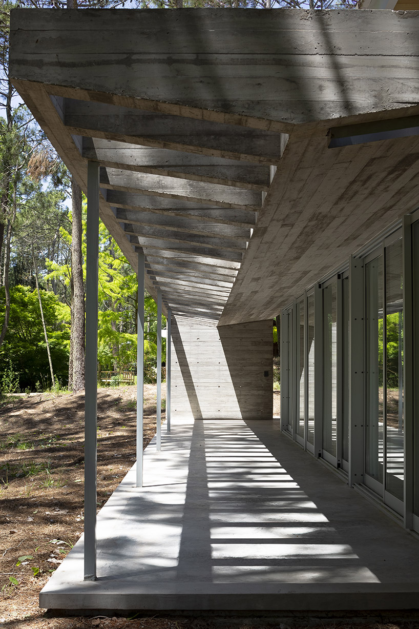 mobile wood and metal structures enable flexibility at estudio galera's buenos aires home