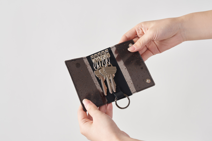 wearable collection repurposes leftover leather powder as translucent composite material