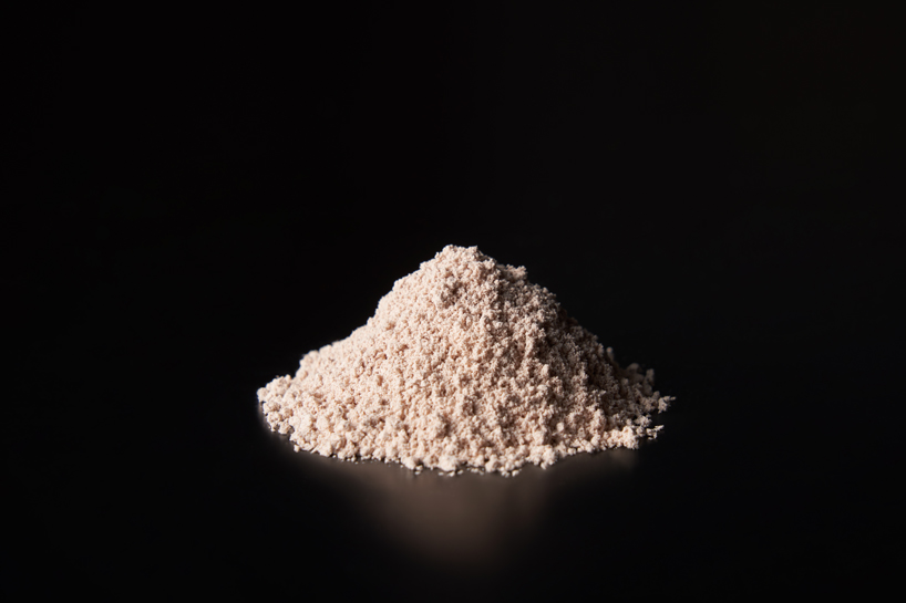 wearable collection repurposes leftover leather powder as translucent composite material