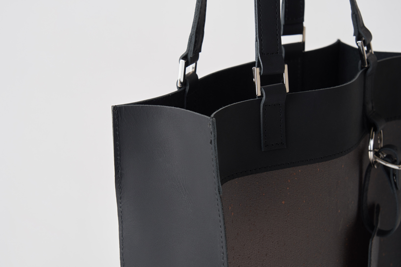 wearable collection repurposes leftover leather powder as translucent composite material