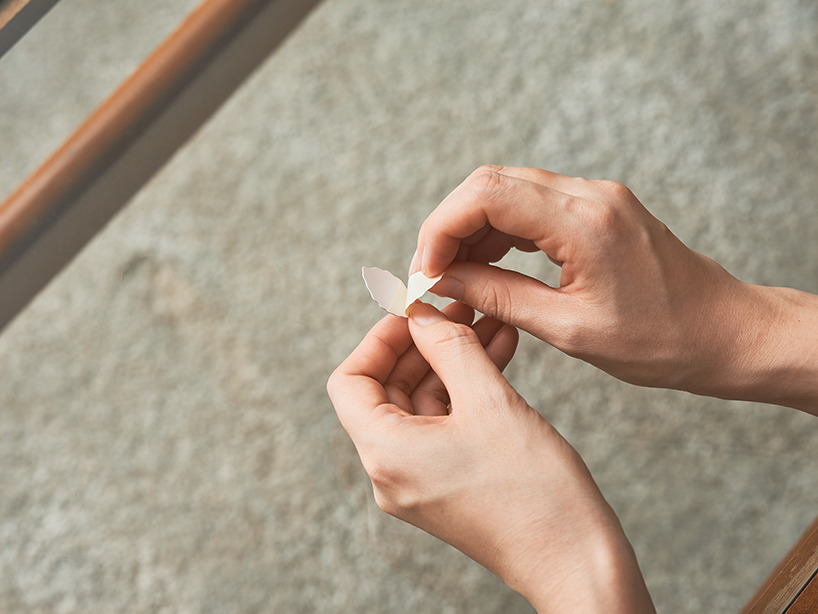 layered floral stickers transform paper into 3D modular bouquet letter set - 6