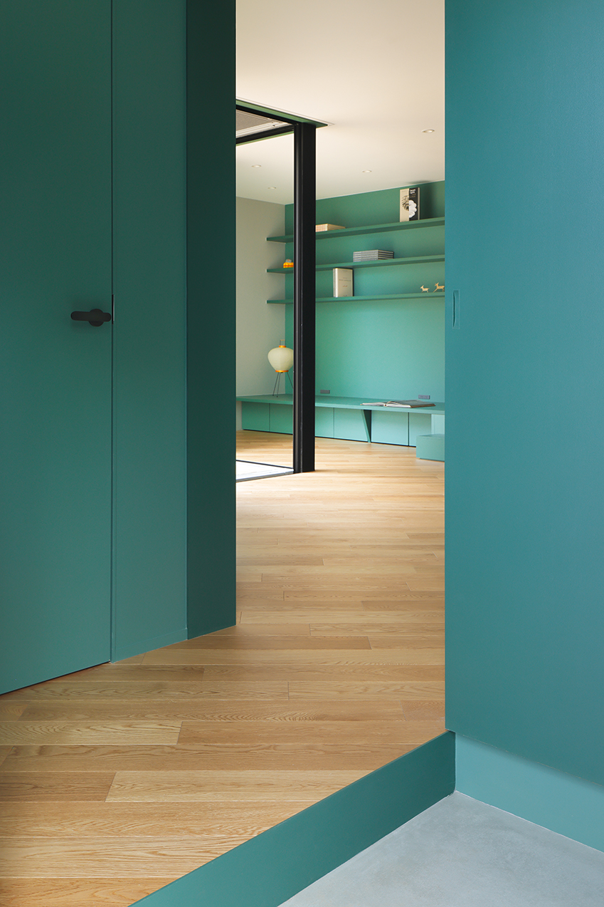 'goro goro' space invites the family to interact and rest within casa eri in japan