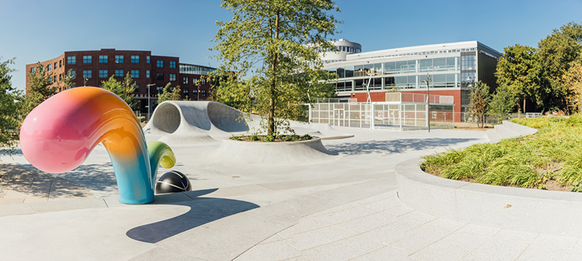 Inodoro Aplicando oro rich holland's skate landscape revives NIKE headquarters in amsterdam