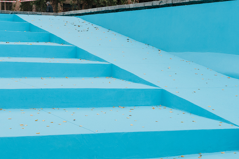 abandoned swimming pool converted into open-air stage in tbilisi