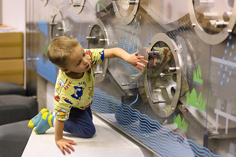 water run interactive installation maps water cycles through tactile play and movement - 1